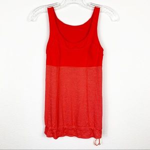 LULULEMON Red Ta Ta Topper Workout Tank Top